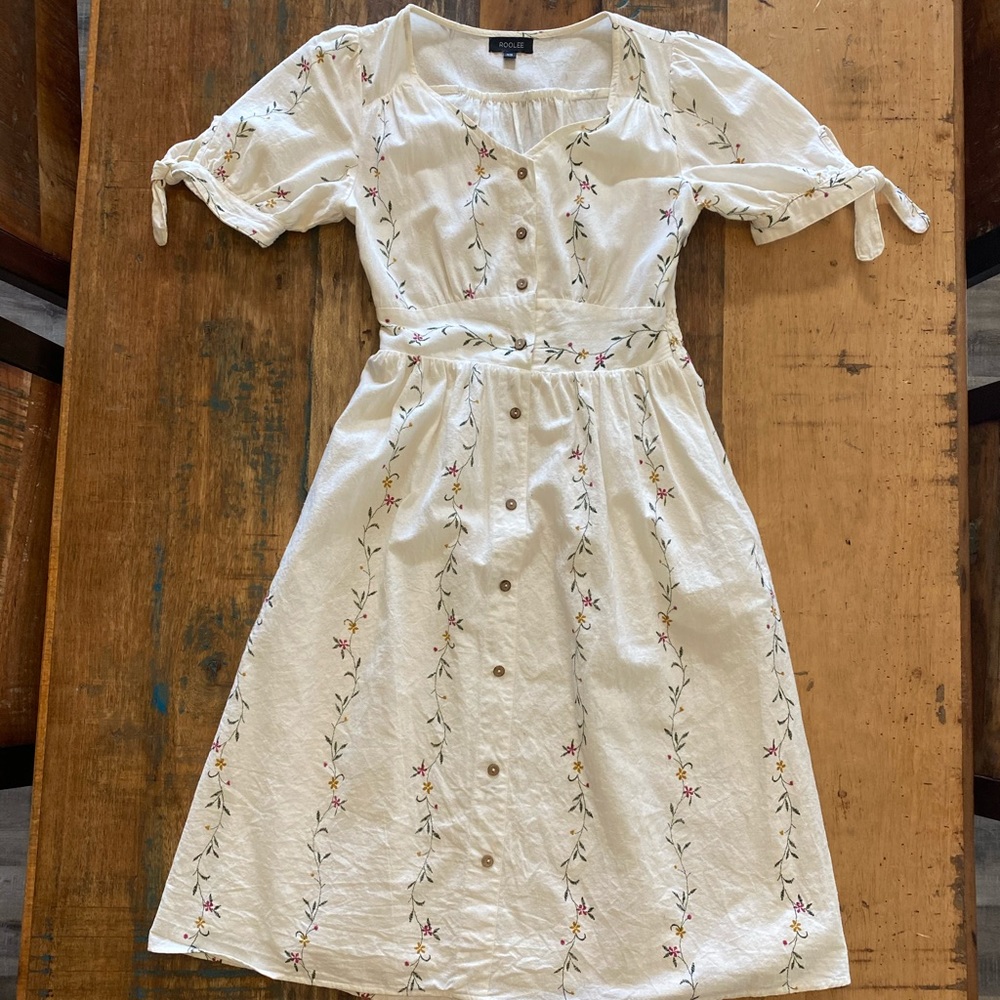 White floral Roolee Dress